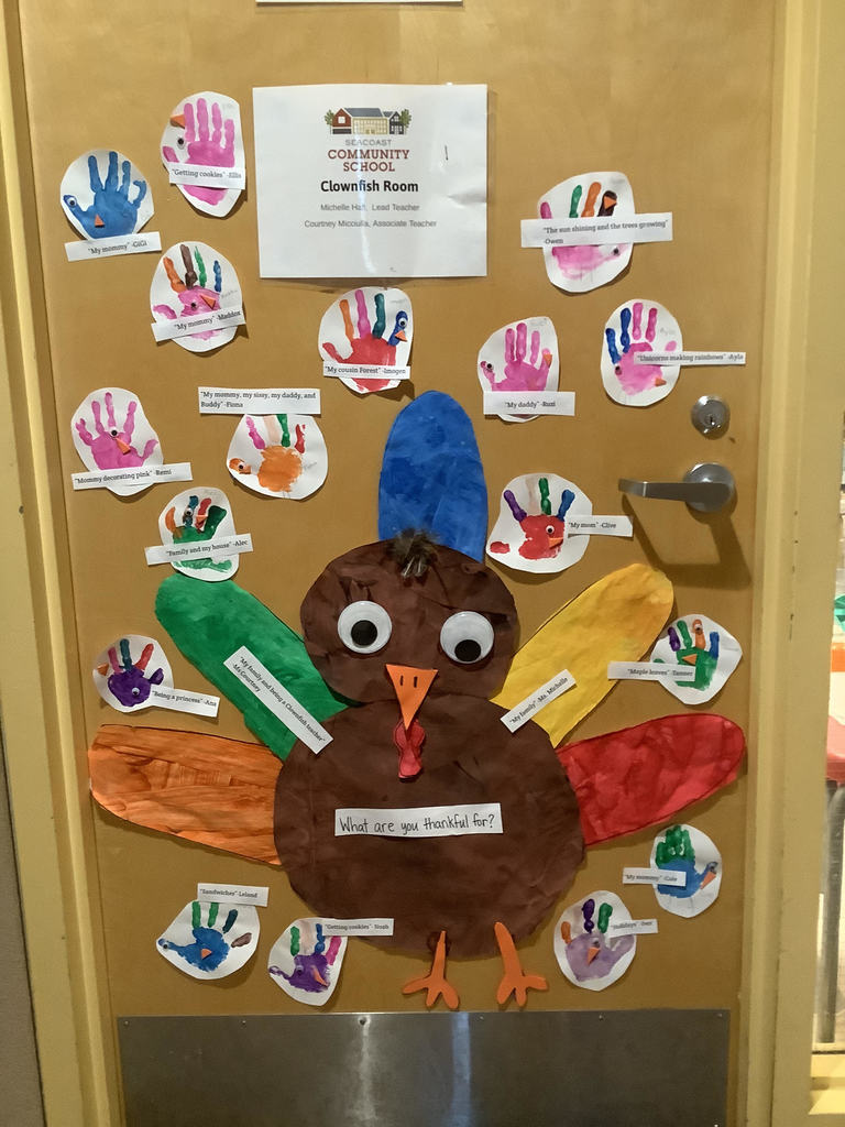 turkey poster on door